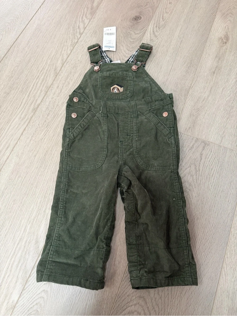 Gymboree Dark Green Corduroy Kids Overalls